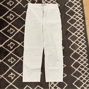 Everlane White Utility Straight Leg Pants